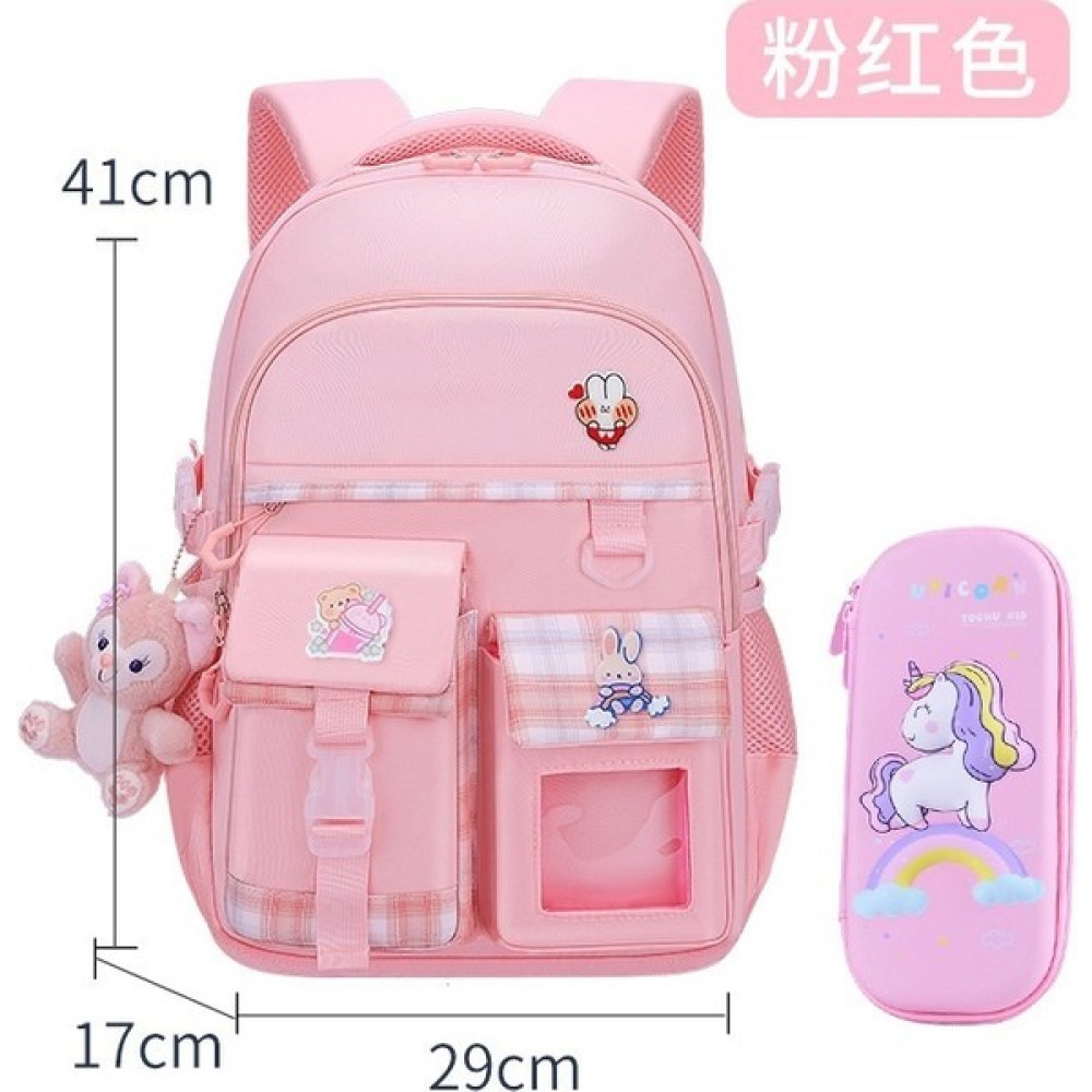 Lingyuwei Ilkokul Öğrencileri Için Yeni Okul Çantası, Kız Okul Çantası, Yük Azaltıcı ve Omurgayı Koruyan Çocuk Okul Çantası (Yurt Dışından) Unisex Sırt Çantası Fiyatı