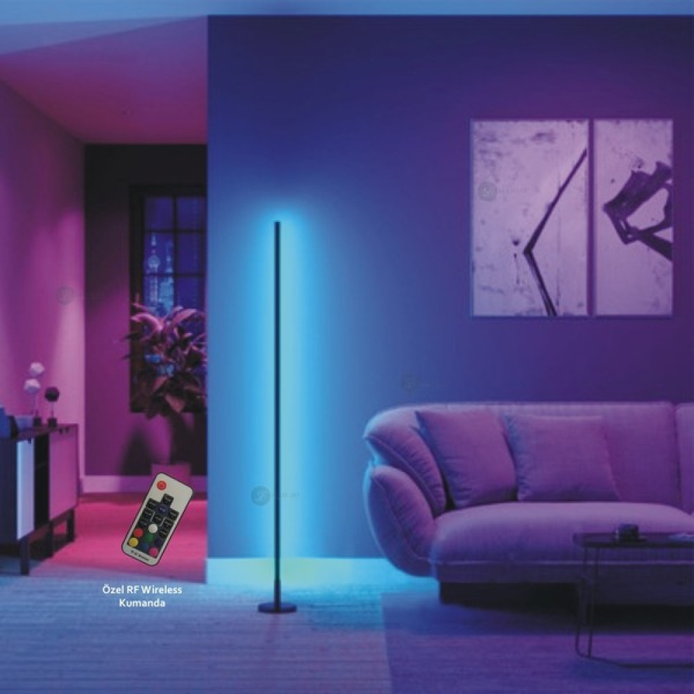 Linhart Modern Lambader Oda Aydınlatma Sistemi Rgb Uzaktan Kumandalı - Renkli Lambader Fiyatı