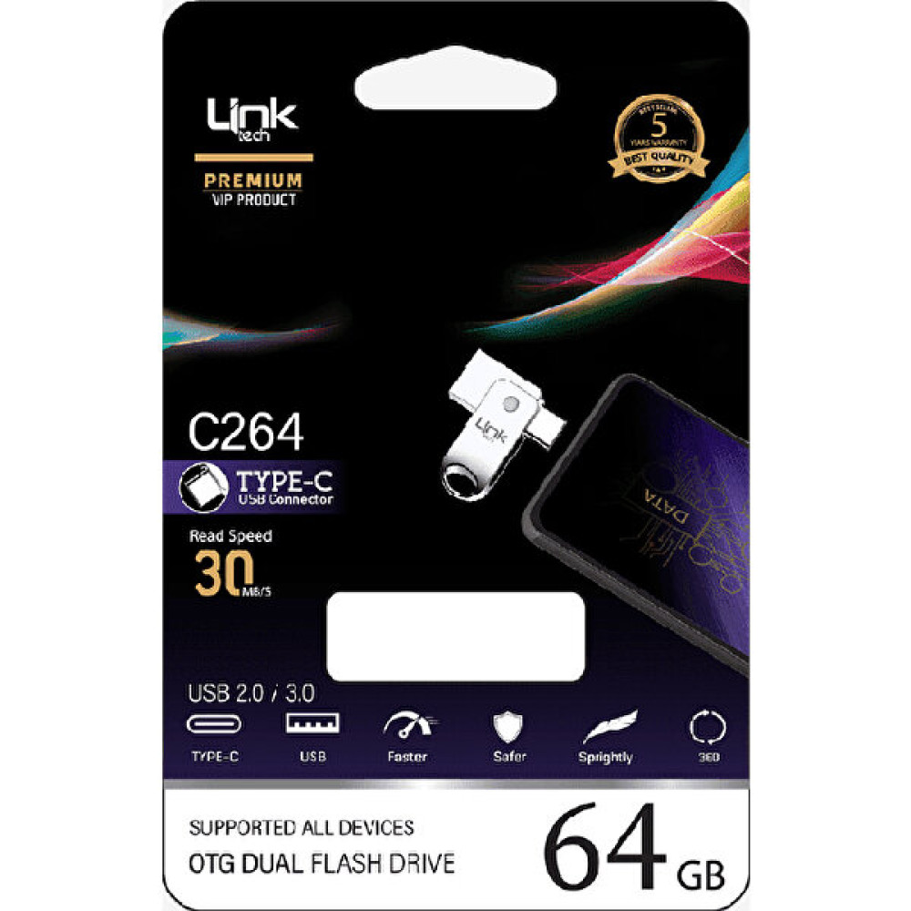 LİNK C264 Premium Dual 64GB Type-C Otg Flash Bellek Flash Bellekler Fiyatı