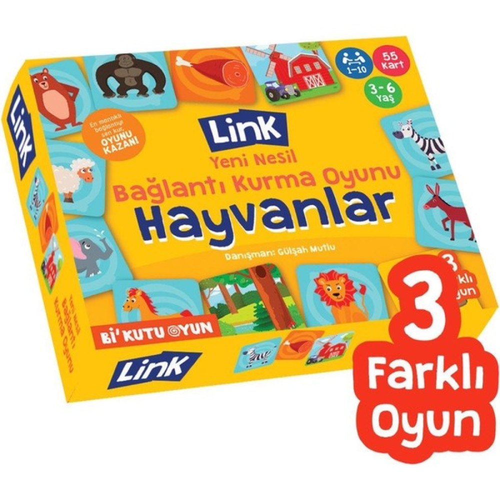 Link - Hayvanlar Bağlantı Kurma Oyunu - Yeni Nesil Bağlantı Kurma Oyunu Zihinsel Gelişim Kitapları Fiyatı
