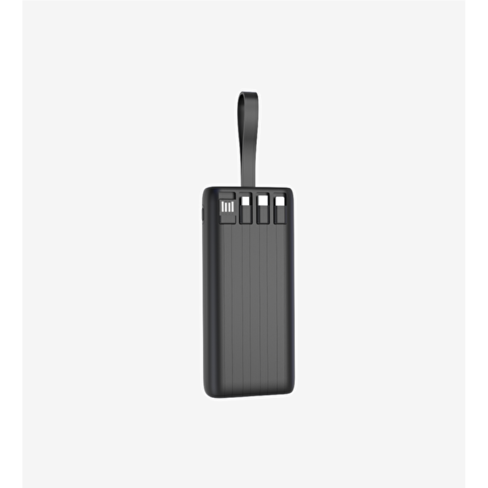 Li̇nktech Ac20 Strong Çift Kablolu 20.000 mAh Siyah Powerbank Taşınabilir Şarj Cihazı - Powerbank Fiyatı