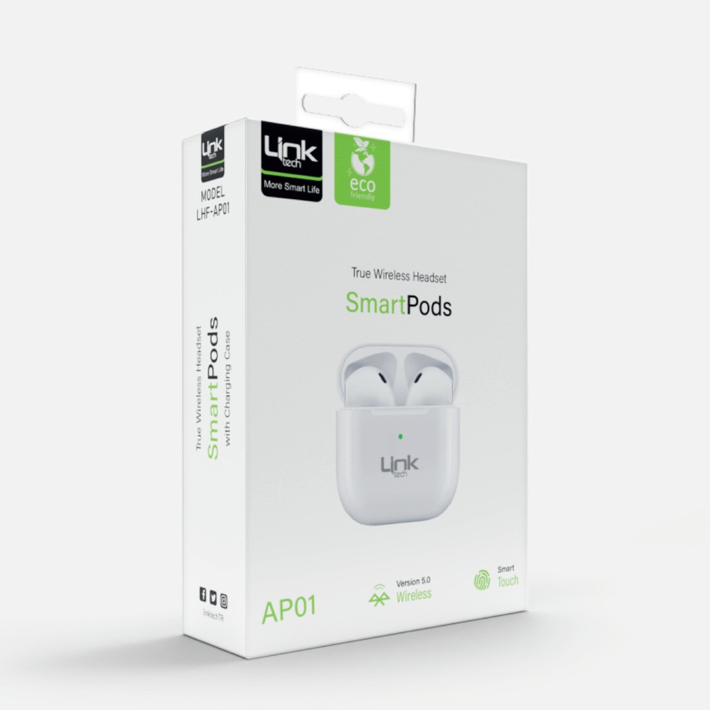 LinkTech AP01 Lightning Stereo Earbuds Bluetooth Kulaklık - Beyaz Bluetooth Kulaklık Fiyatı