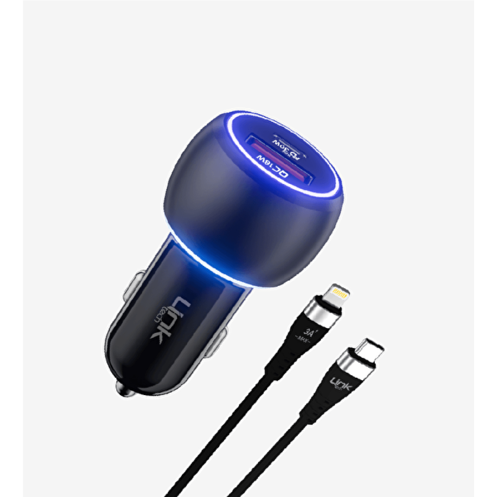 Linktech C685 Premium 60W Pd30+ 30W MFI Lightning PD Kablolu Quick Araç Şarj Aleti Cep Telefonu Şarj Cihazı Fiyatı