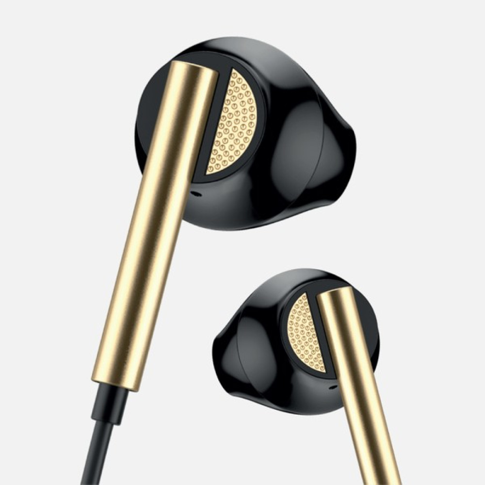 LinkTech H65 Mikrofonlu Yüksek Baslı Kulak Içi Kablolu Kulaklık - Siyah - Gold Kulak İçi Kulaklık Fiyatı
