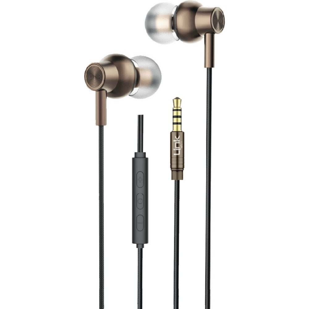 Linktech H71 Ekstra Bass 3.5mm Kulak Içi Kablolu Kulaklık - Kahverengi Bluetooth Kulaklık Fiyatı