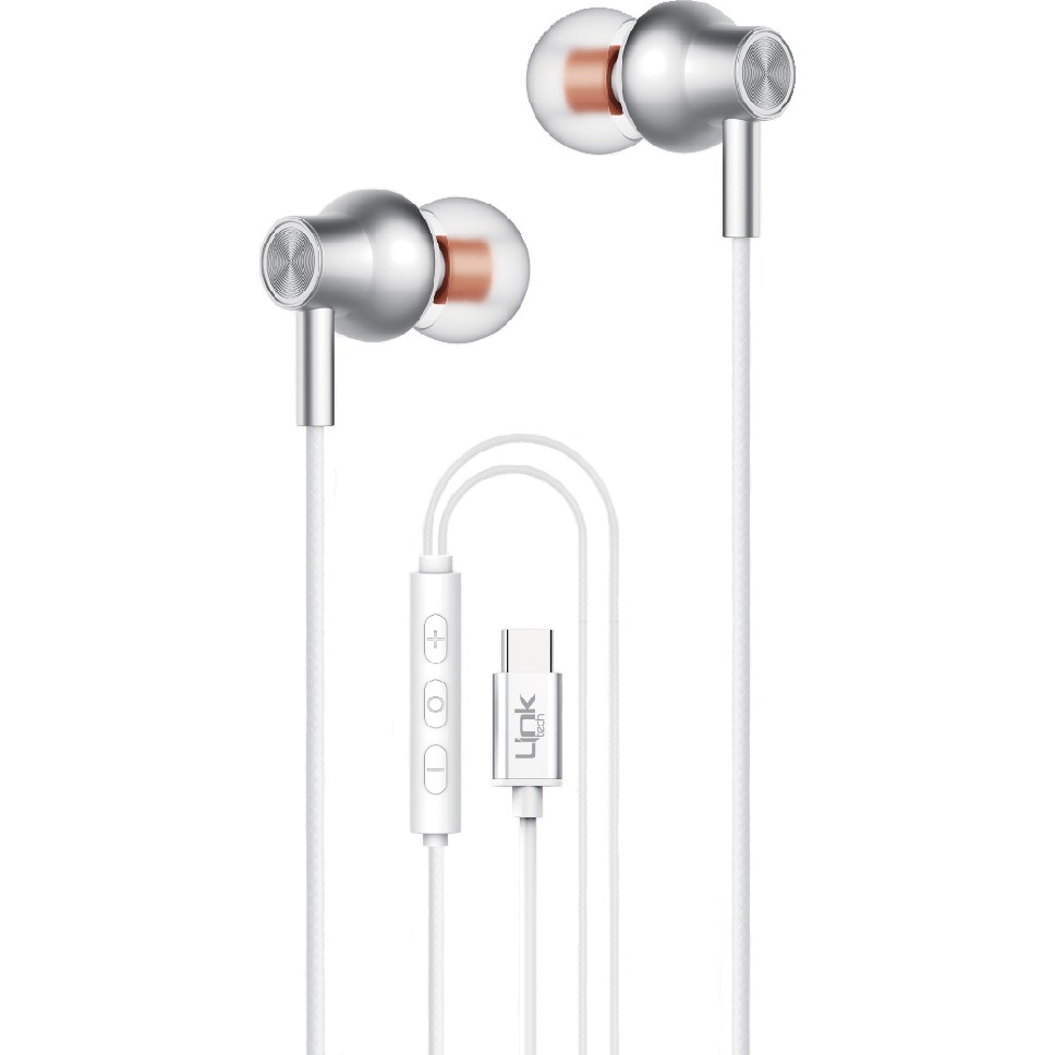 Linktech H72 Ekstra Bass Type-C Kulak Içi Kablolu Kulaklık - Beyaz Bilgisayar Çevirici ve Adaptörü Fiyatı
