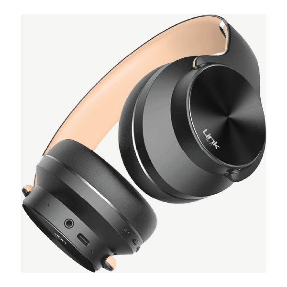 LinkTech Hp6 Plus Premium 2'si 1 Arada Süper Bas Kulak Üstü Bluetooth Kulaklık ve Hoparlör - Siyah - Gold Kulak Üstü Kulaklık Fiyatı