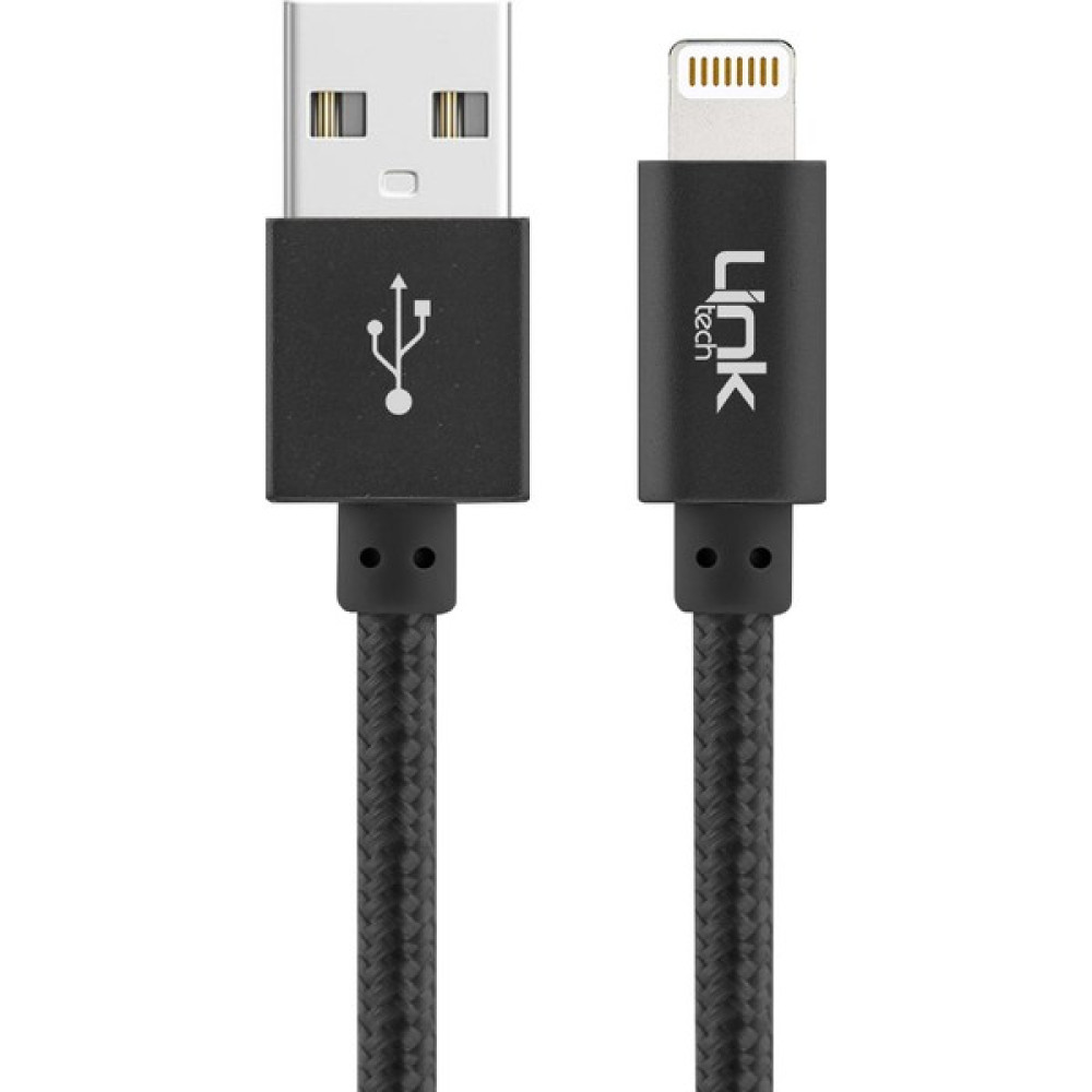 Linktech K544 Safe Lightning USB Örgü Metal Data/şarj Kablosu 30CM - Siyah Cep Telefonu Kablosu Fiyatı