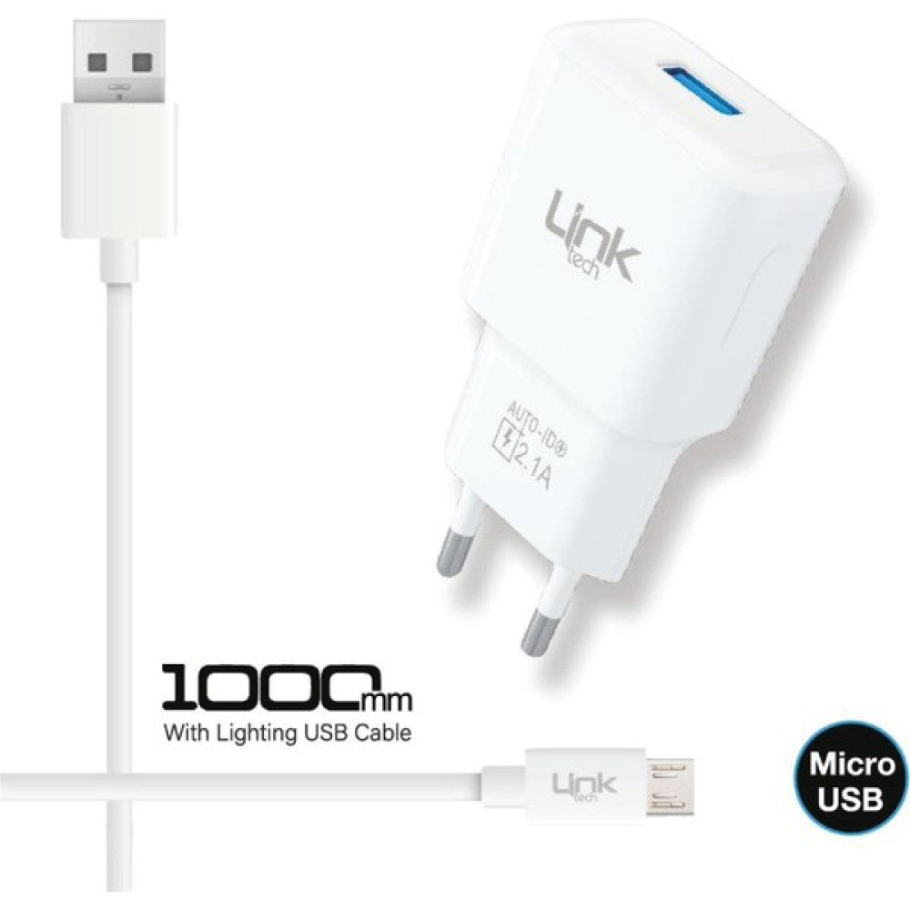 LinkTech Lınktech LCT-T440/ECO 2.1A Micro Şarj Seti - Beyaz Cep Telefonu Şarj Cihazı Fiyatı