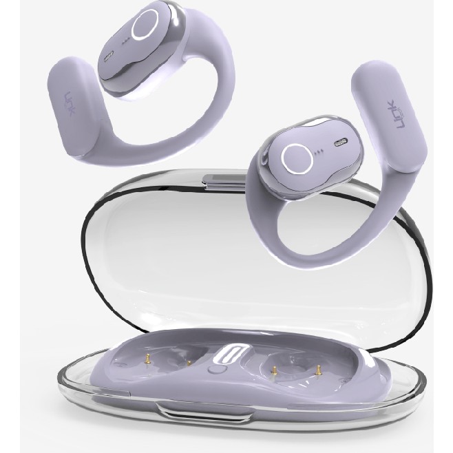 LinkTech S35 Spor Kancalı Kemik Iletimli Enc Bluetooth Kulaklık - Mor Bluetooth Kulaklık Fiyatı
