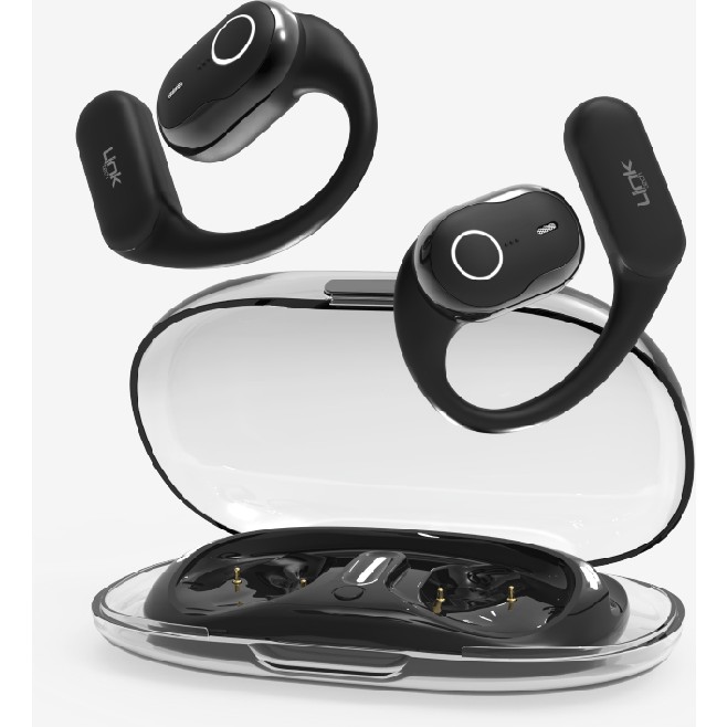 LinkTech S35 Spor Kancalı Kemik Iletimli Enc Bluetooth Kulaklık - Siyah Bluetooth Kulaklık Fiyatı