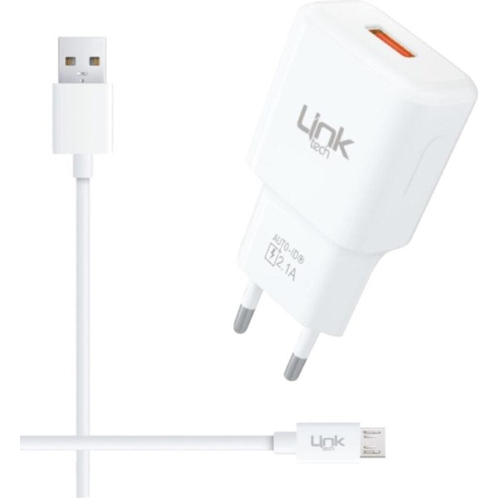 Linktech T440 Micro USB Kablolu Hızlı Şarj Aleti - Beyaz Cep Telefonu Kablosu Fiyatı
