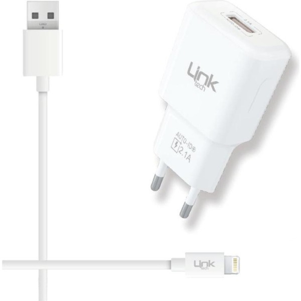 Linktech T442 Strong Lightning USB 2.1A Şarj Aleti - Beyaz Cep Telefonu Araç Kiti Fiyatı