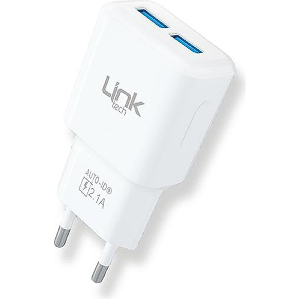 Linktech T445 Auto-Id Özellikli 2x USB 2.1A Şarj Adaptörü - Beyaz Cep Telefonu Şarj Cihazı Fiyatı