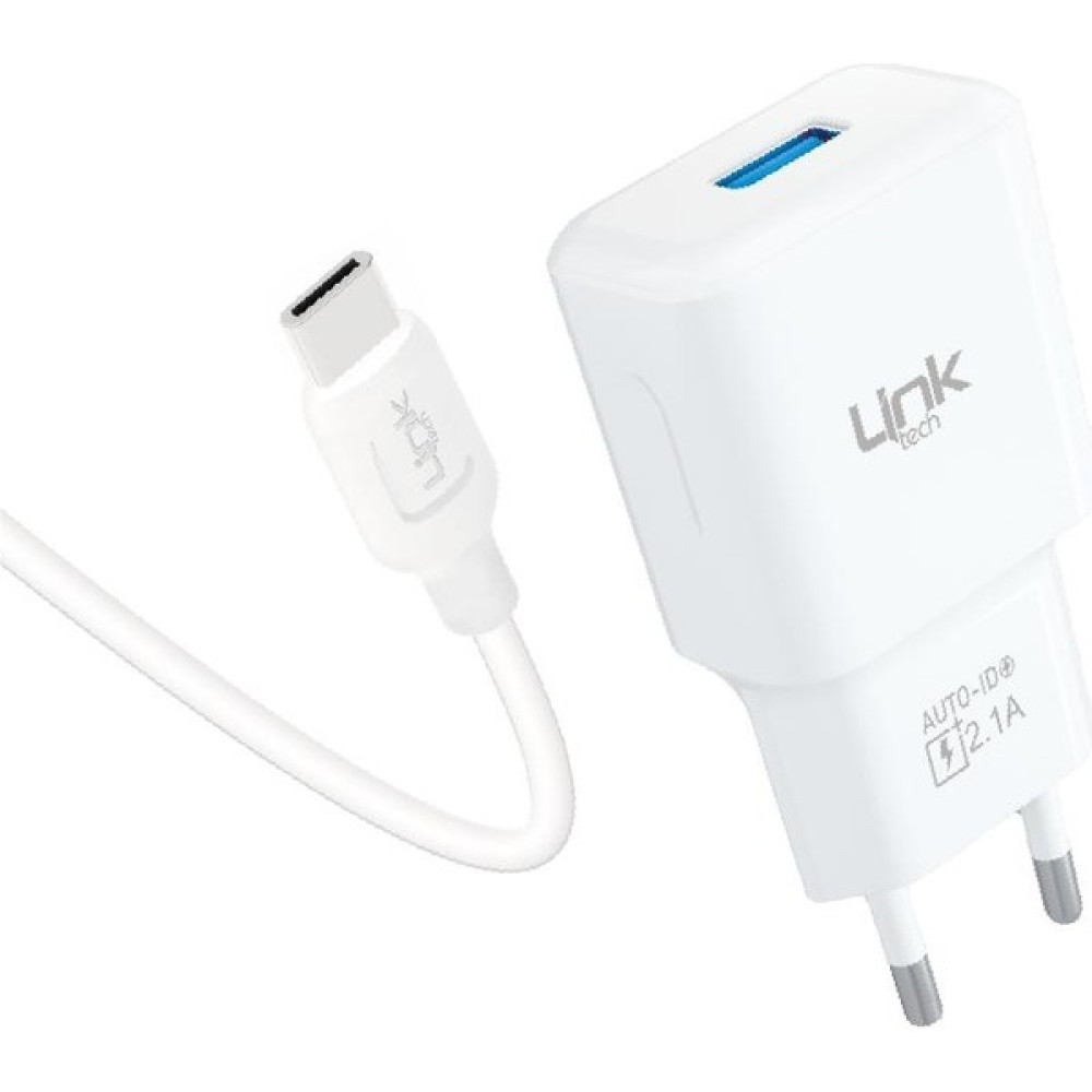 Linktech T446E Strong Eco Şarj Aleti ve Type-C Kablo Set 2.1A - Beyaz Cep Telefonu Şarj Cihazı Fiyatı