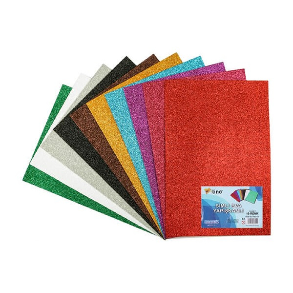 Lino Eva Simli Yapışkanlı 20X30 Cm. Karışık Renk 10'lu (RBE-400) Elişi Kağıdı Fiyatı