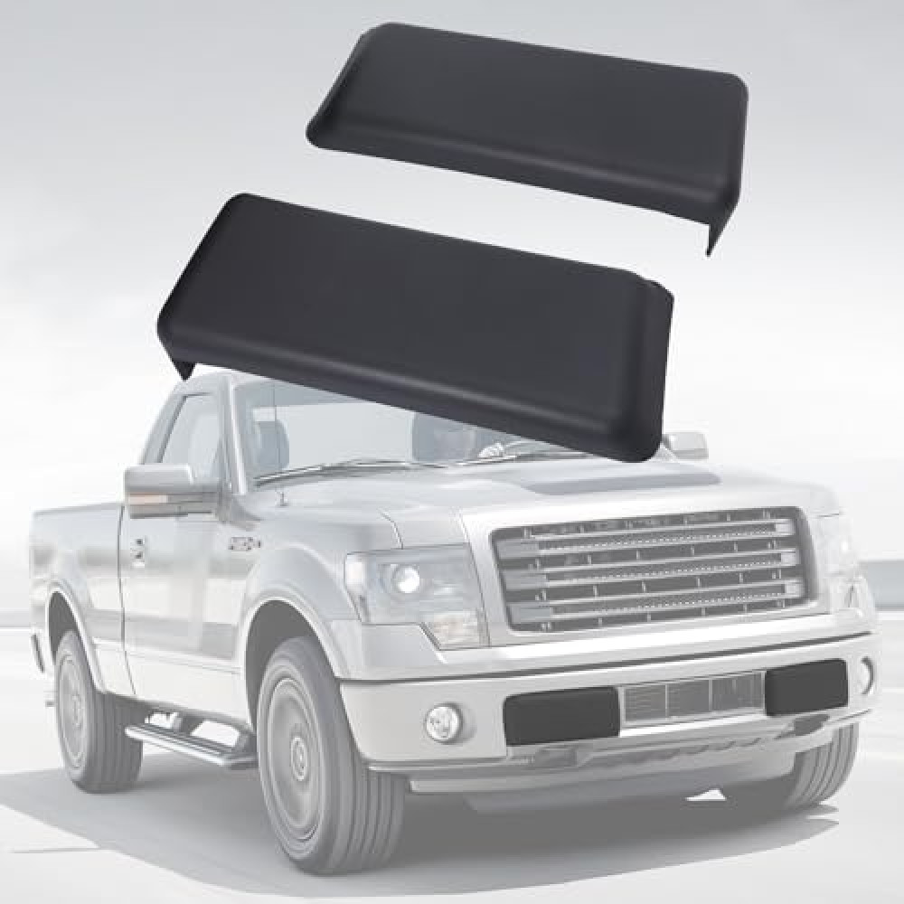 LINOAH Front Bumper Pad Compatible with 2009-2014 Ford F150 Bumper Pad Cover for 2009-2014 F-150 Front Bumper Caps Cover, Pack of 2