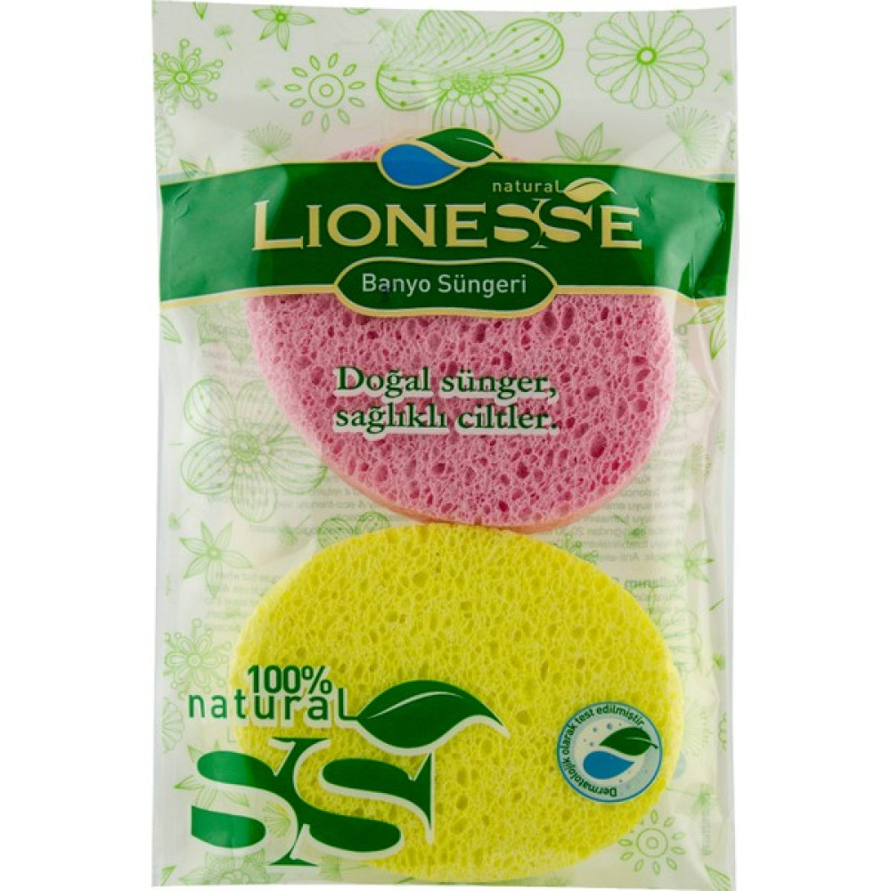 Lionesse Doğal Banyo Süngeri 2094 (Pembe-Sarı) Vücut Bakım Setleri Fiyatı
