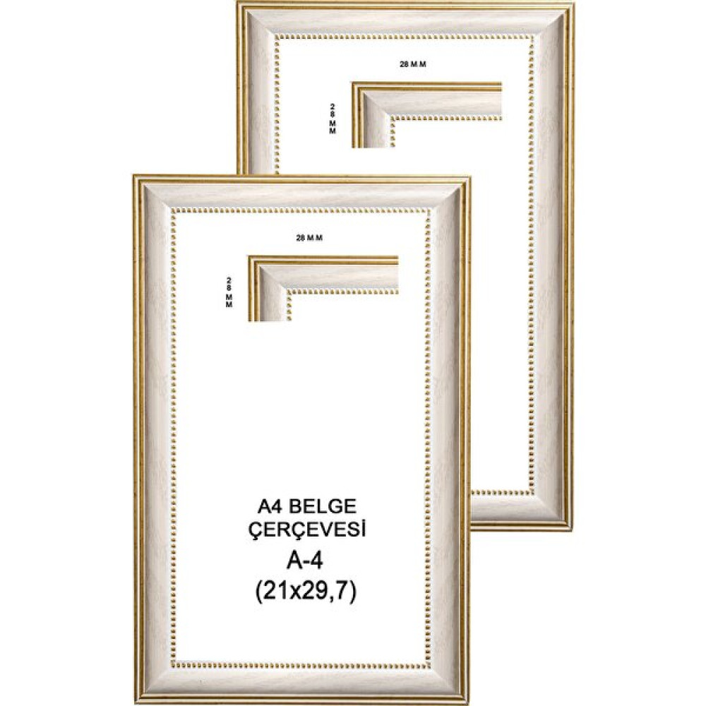 Lionking 2 Adet Sertifika Çerçevesi Eskitme Krem Sarı - 21x29,7 Cm (A4) Ebat - Askı Aparatlı Önyüz Cam Resim & Fotoğraf Çerçevesi Fiyatı