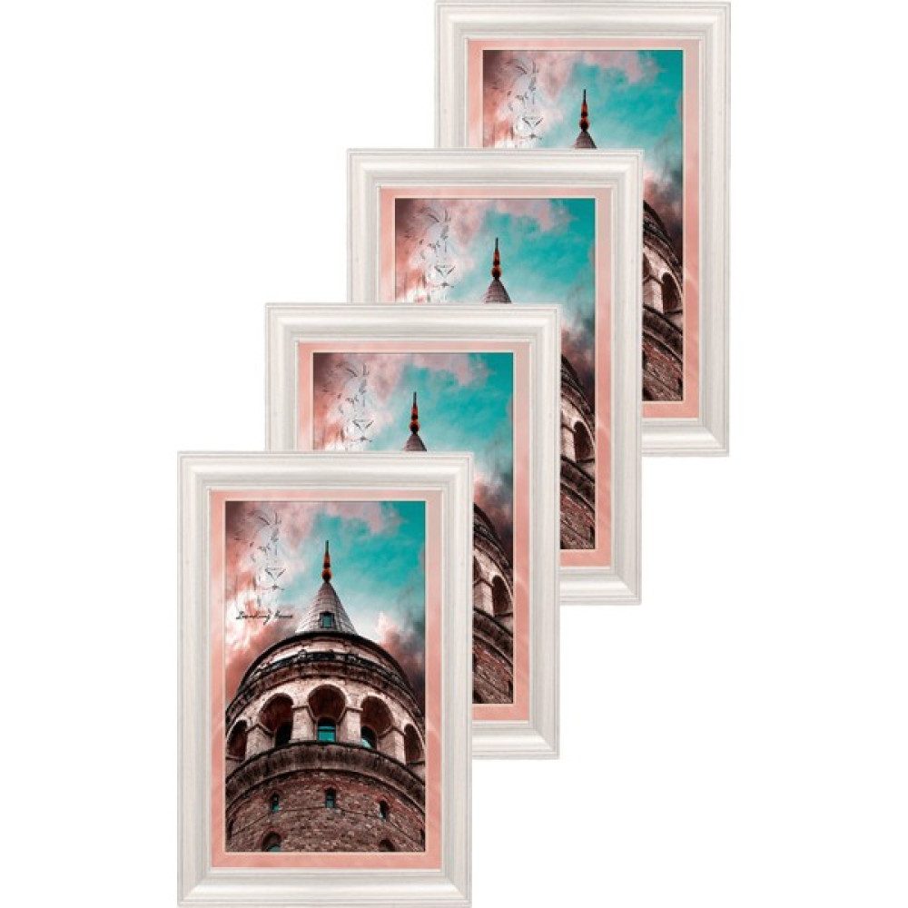 Lionking Home Çerçeve, Eskitme Beyaz 4 Adet A4 Sertifika Çerçevesi Camlı 21X29,7 cm - Ahşap - 21 x 30 cm Resim & Fotoğraf Çerçevesi Fiyatı