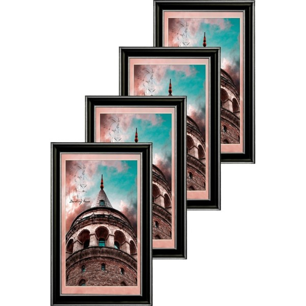Lionking Home Çerçeve,sertifika,diploma,a4,belge 4 Adet 21X30 Cm-Siyah-Gümüş-Sertifika-4i - Ahşap Resim & Fotoğraf Çerçevesi Fiyatı