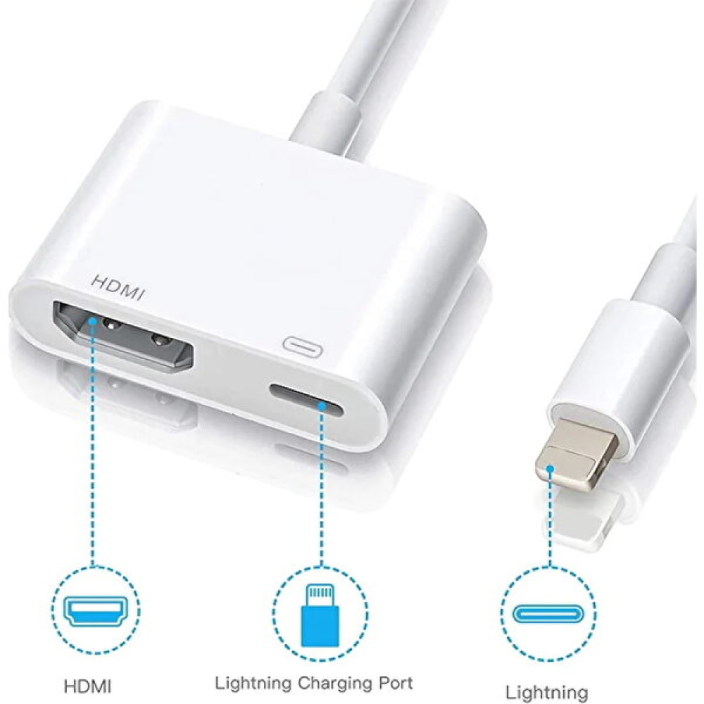 Lionmycase Apple Iphone Lightning To HDMI Çevirici Dönüştürücü Adaptör Tv Hub Bilgisayar Çevirici ve Adaptörü Fiyatı