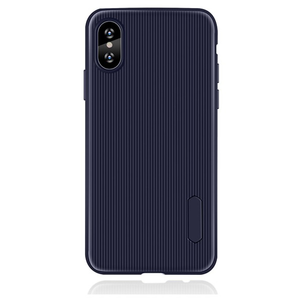 LionTech Apple iPhone XS MAX Kılıf Striped Soft Tio Silikon Kapak Lacivert Cep Telefonu Kılıfı Fiyatı