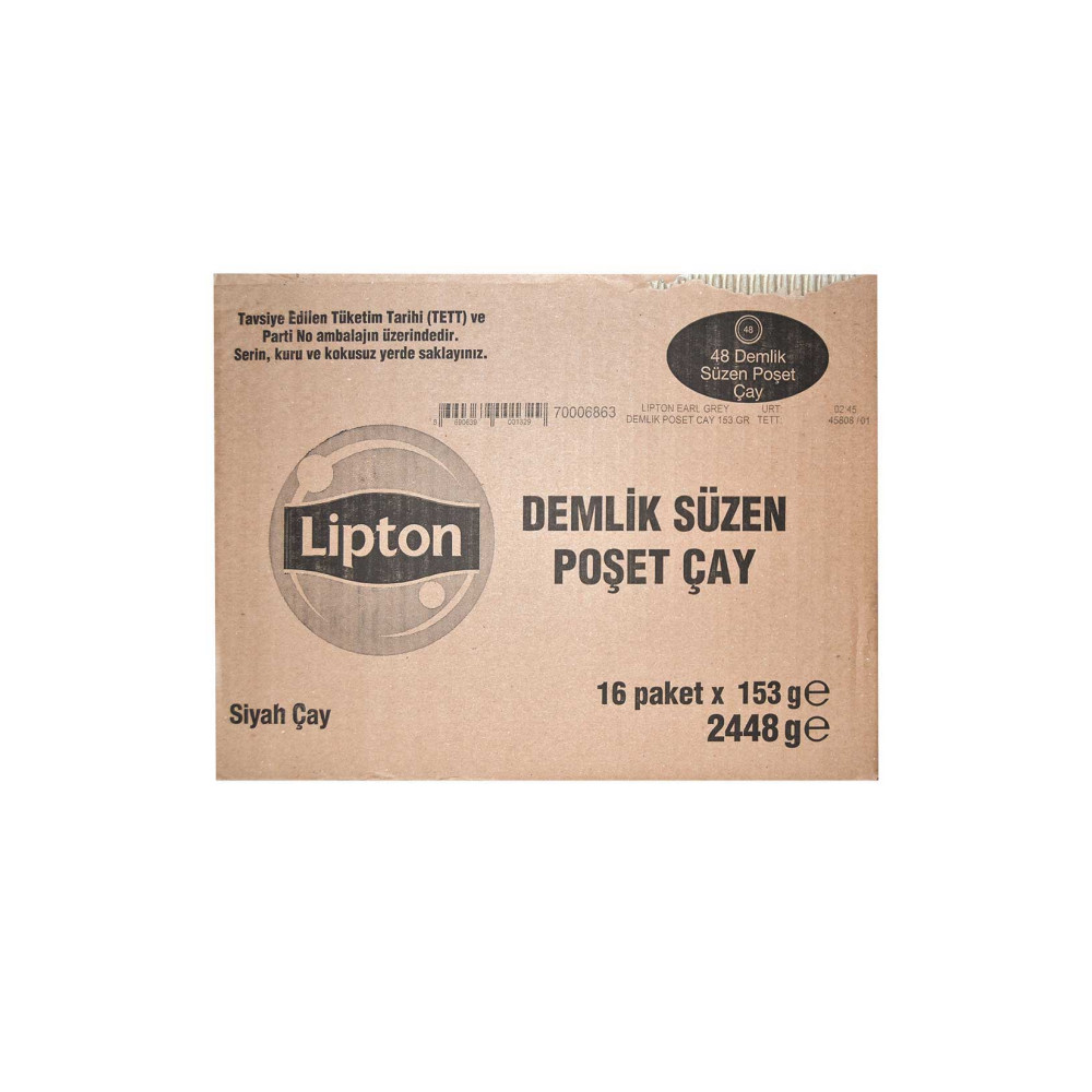 Lipton Demlik Çay 48'li Earl Grey Bergamot