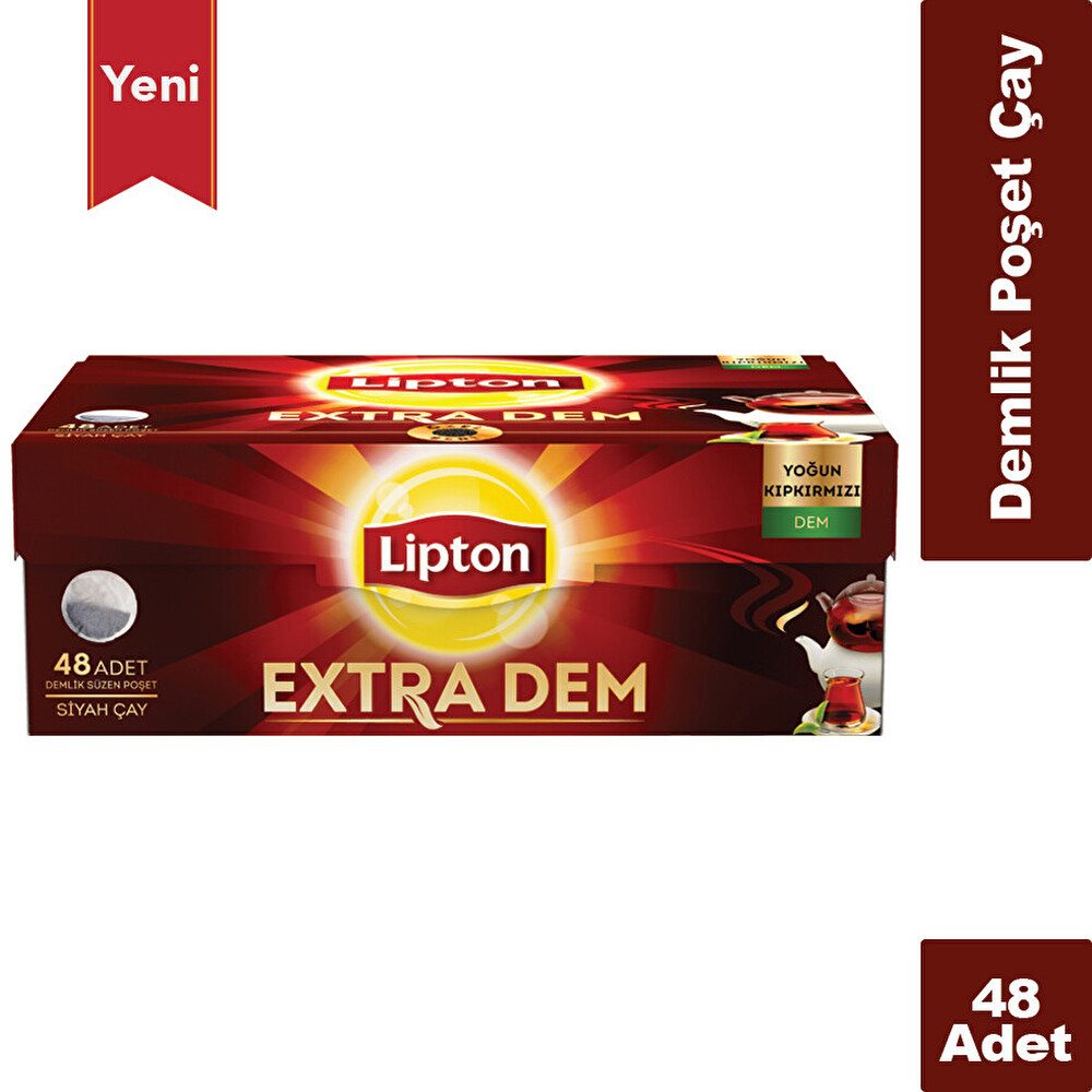 Lipton Demlik Poşet Çay Extra Dem 48'li Çay Fiyatı