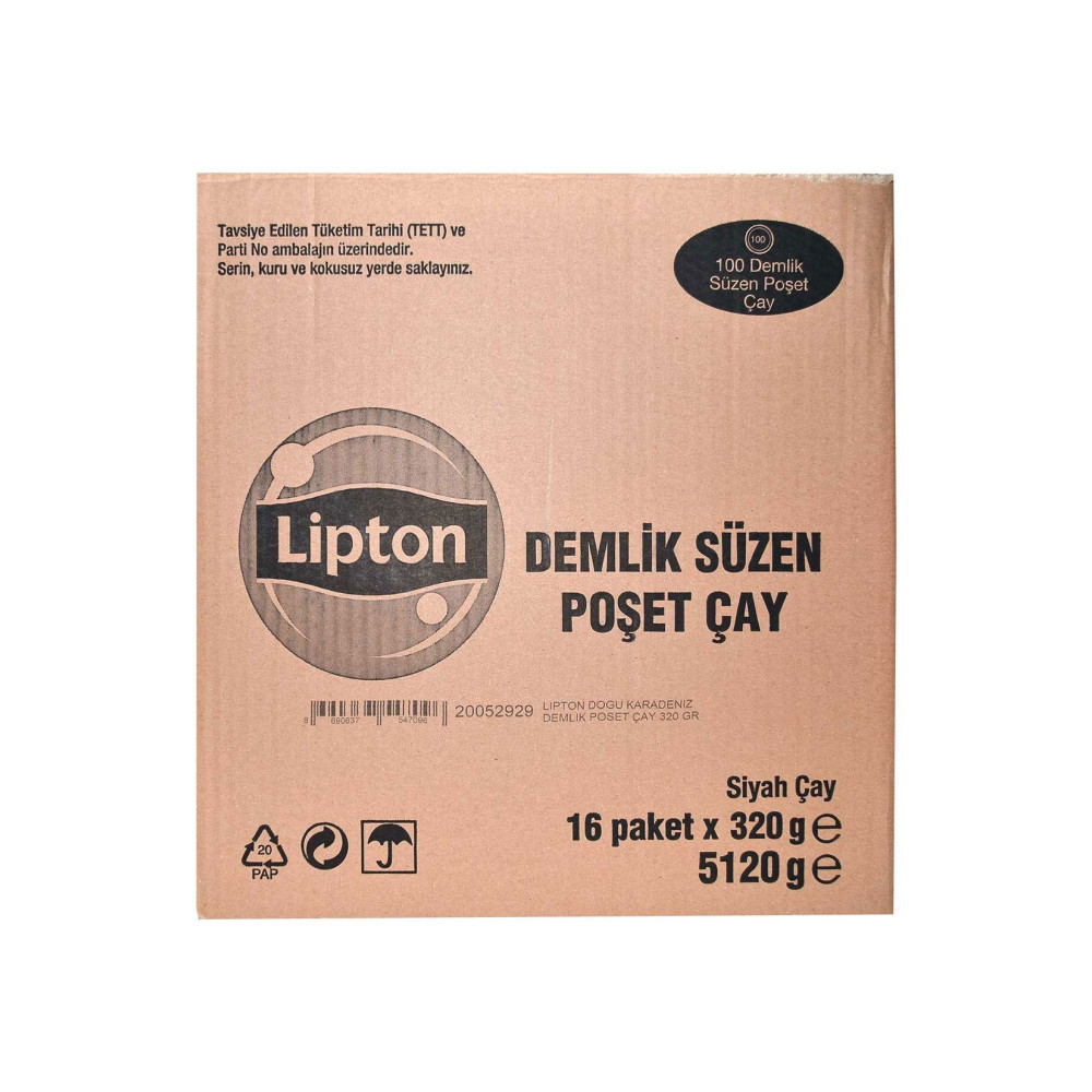 Lipton Doğu Karadeniz 100'lü Demlik Poşet Çay 320 gr