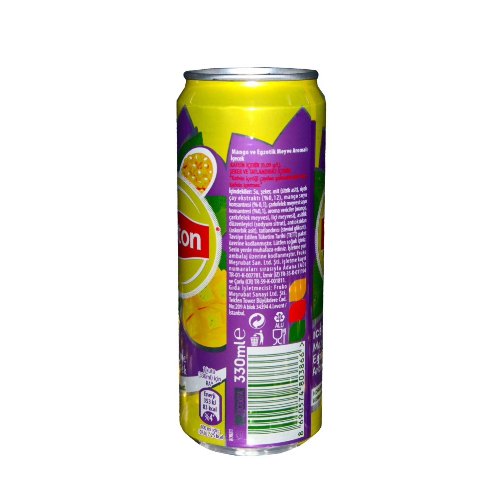 Lipton İce Tea 330 ml Teneke Mango