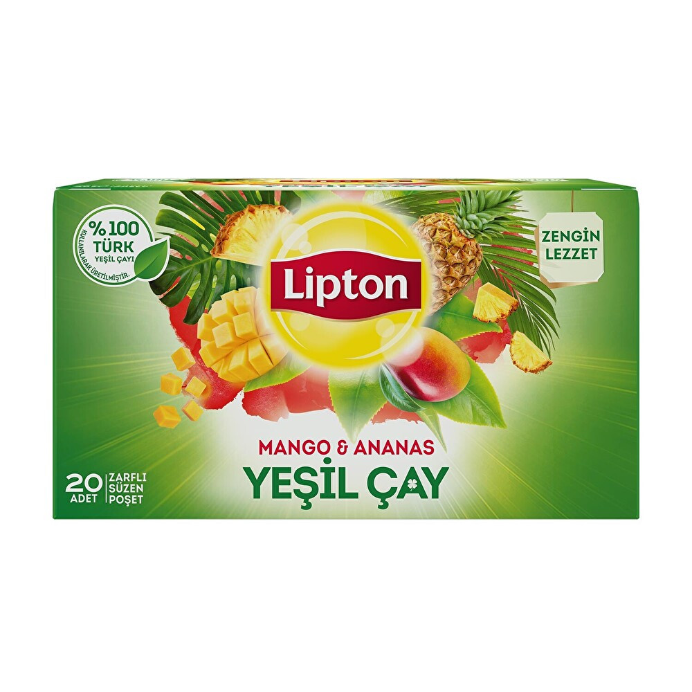 Lipton Mango & Ananas Yeşil Çay 20'li Çay Fiyatı