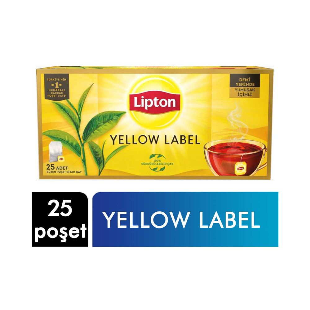 Lipton Yellow Label Bardak Poşet Çay 25'li Çay Fiyatı