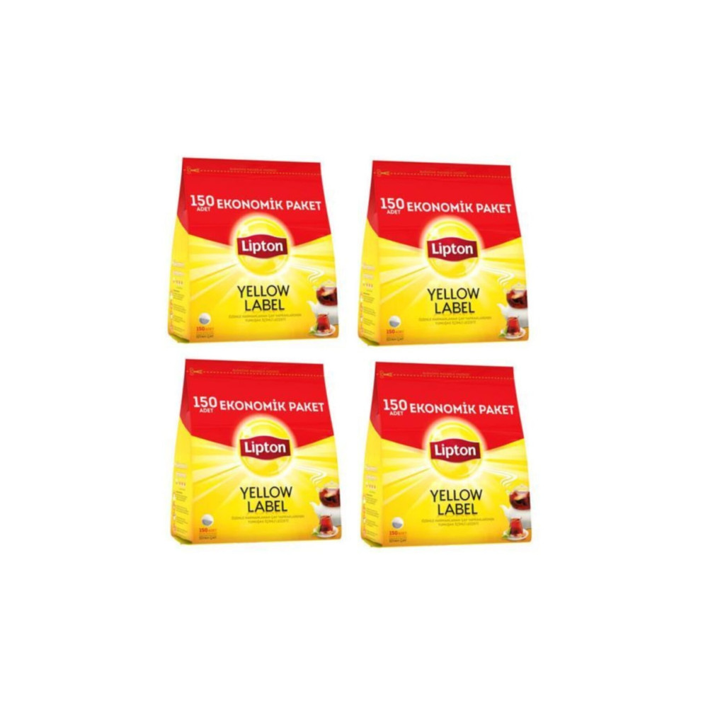Lipton Yellow Label Demlik Siyah Poşet Çay 150 Adet 4 Paket Çay Fiyatı