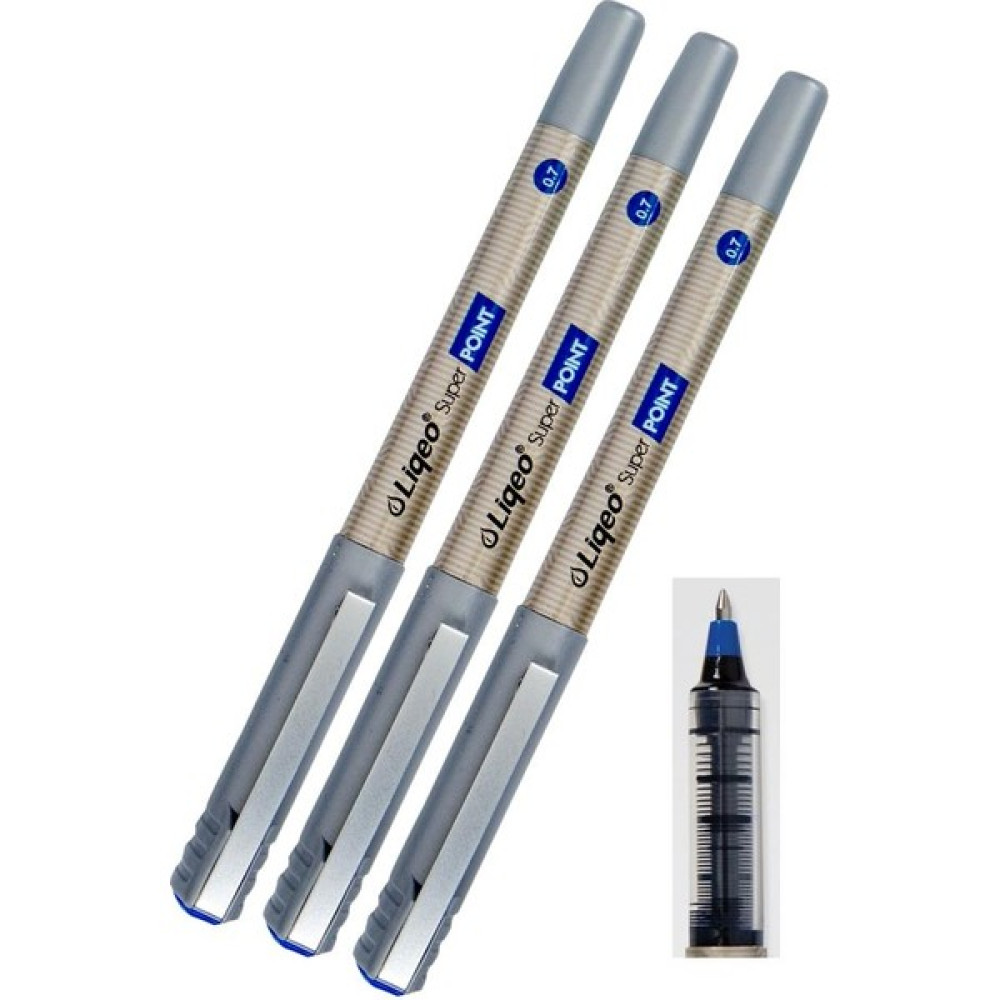Liqeo Mavi Pilot Kalem Super Point 0.7 3 Adet Mavi Roller Pilot Kalem 0,7 Mürekkepli Dolma Kalem Jel Mürekkepli (Roller) Kalem Fiyatı