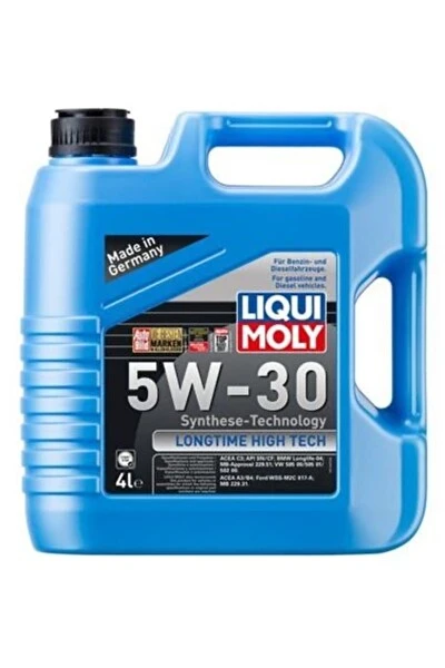 Liqui Moly 5W-30 Dpf'li Sentetik Longtime High Tech Motor Yağı 4 L - Üretim Yılı: 2023 Motor Yağı Fiyatı