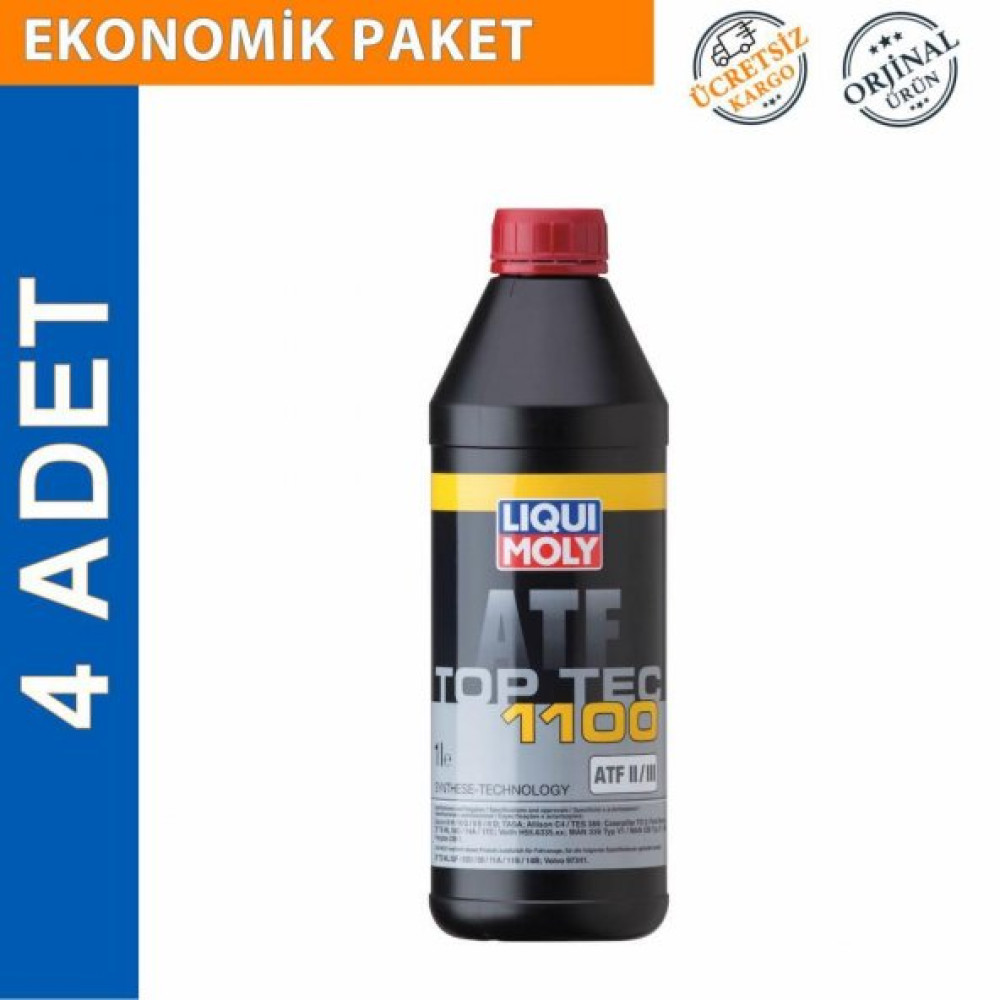 Liqui Moly Top Tec Atf 1100 Otomatik Sanziman Yagi 1 Lt (4 Adet) (3651) Bahçe Makinesi Fiyatı