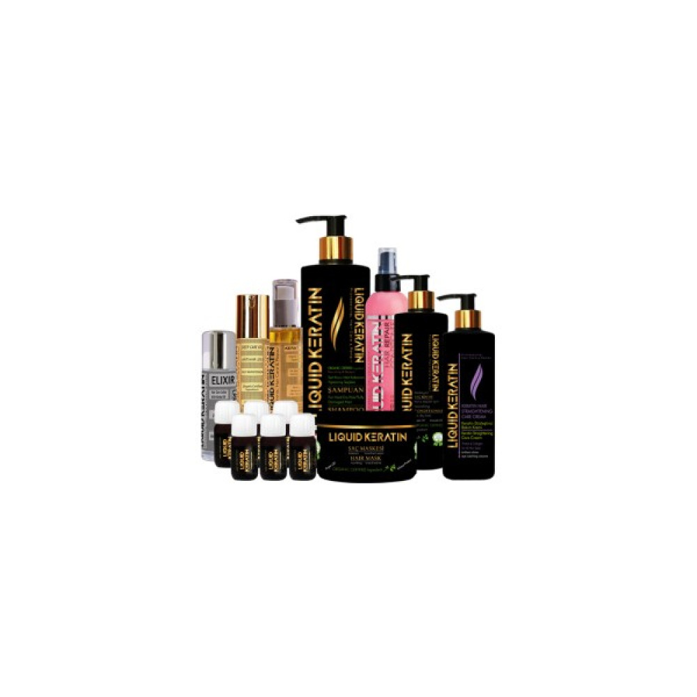 Liquid Keratin Ekstra Mega Full Düzleştirici Keratin Bakım Seti Saç Bakım Maskeleri & Serumlar & Spreyler Fiyatı