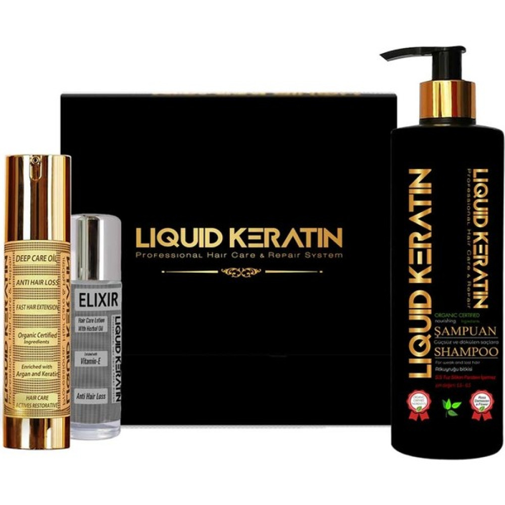 Liquid Keratin Hızlı Uzatma 3’lü Set Saç Bakım Maskeleri & Serumlar & Spreyler Fiyatı