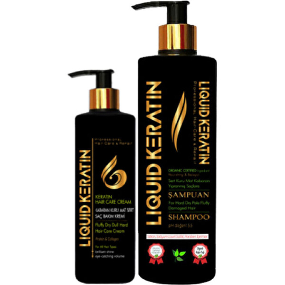 Liquid Keratin Kabaran Saçlara 2'li Keratin Bakım Seti Şampuan + Kabaran Krem Saç Bakım Maskeleri & Serumlar & Spreyler Fiyatı
