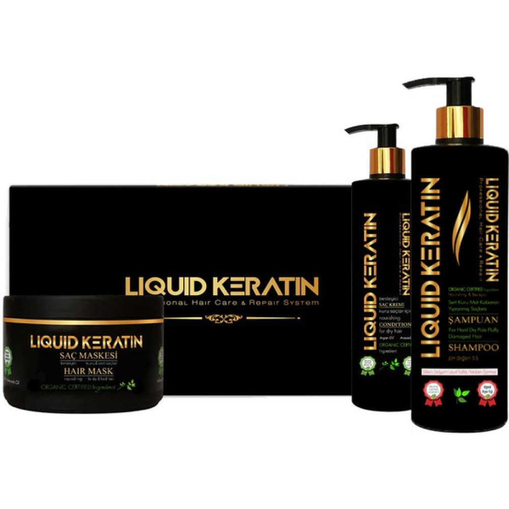 Liquid Keratin Kuru Mat Sert Saç Keratin Bakımı Seti Saç Bakım Maskeleri & Serumlar & Spreyler Fiyatı