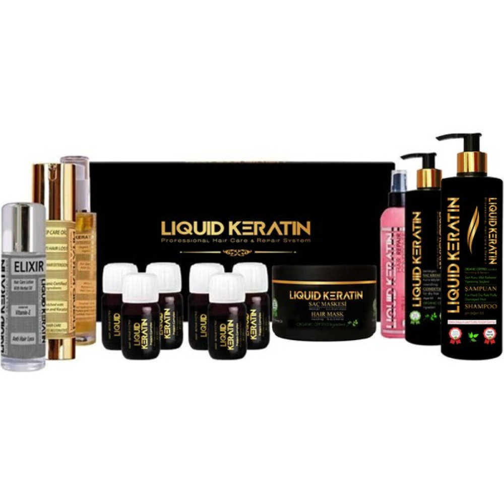 Liquid Keratin Mega Keratin Seti - Kökten Uca Komple Saç Bakımı Saç Bakım Maskeleri & Serumlar & Spreyler Fiyatı