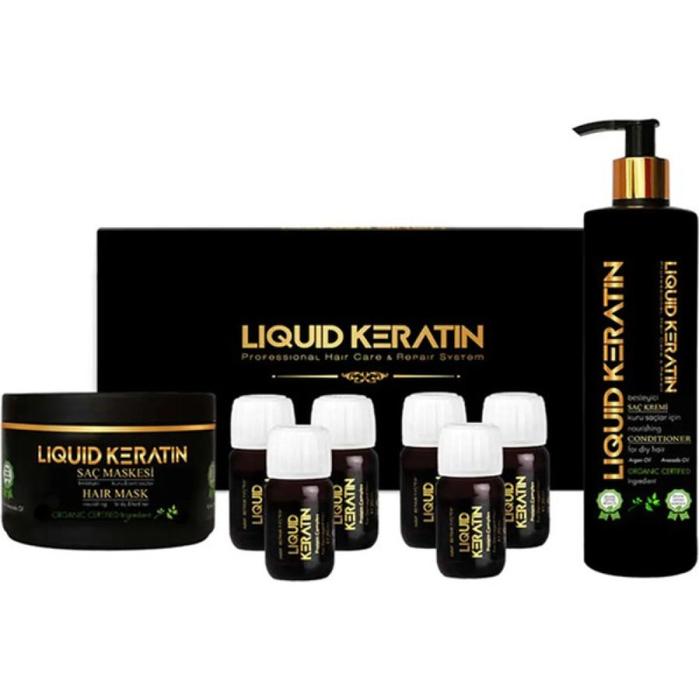 Liquid Keratin Saç Botoksu Keratin Yükleme Seti -1 (Kremli) Saç Bakım Maskeleri & Serumlar & Spreyler Fiyatı
