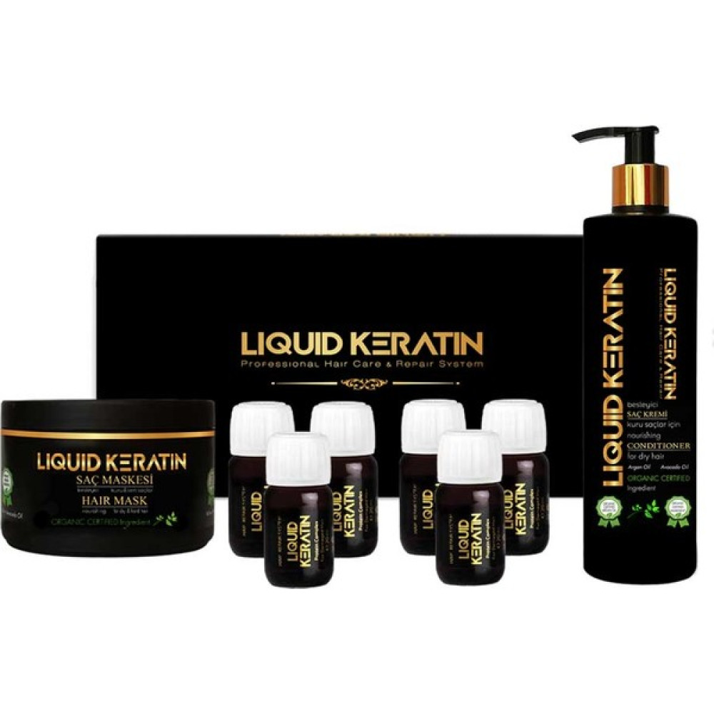 Liquid Keratin Saç Botoksu Keratin Yükleme Seti Kremli Saç Bakım Maskeleri & Serumlar & Spreyler Fiyatı