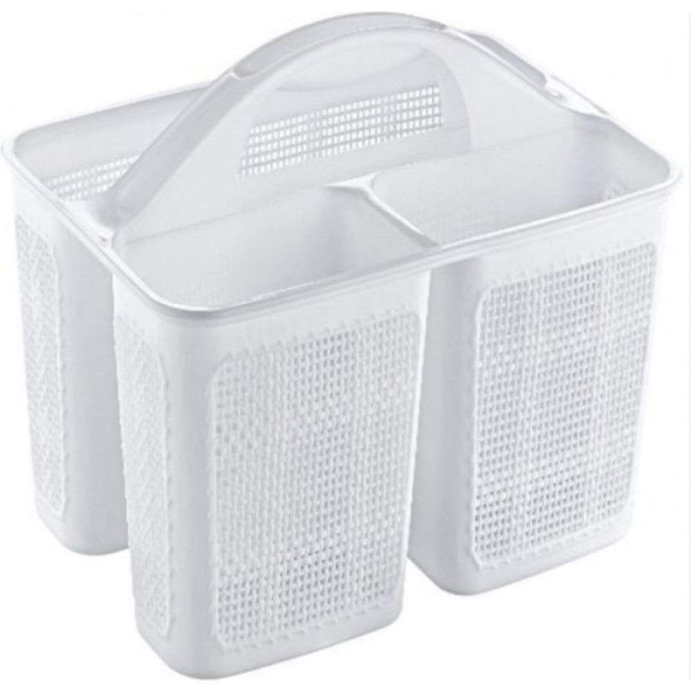 Lira Bölmeli Deterjanlık Tezgah Üstü Organizer - 32X21,5 cm - Beyaz Sepet Fiyatı