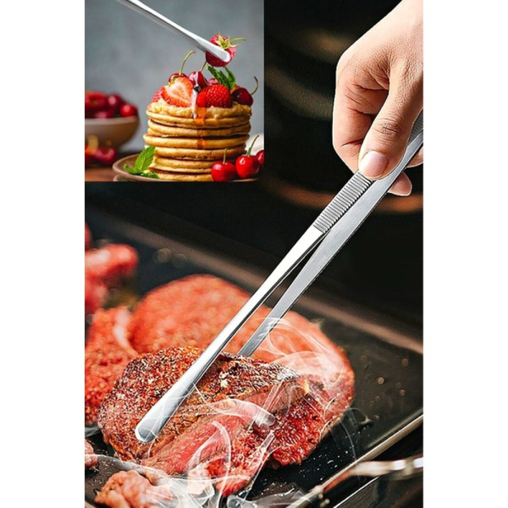 Lira Masterchef Pratik Cımbız Maşa Pişirme Cımbızı Çelik Maşa Profesyonel Şef Cımbızı 30 cm - Gri Yemek & Mutfak Masası Fiyatı