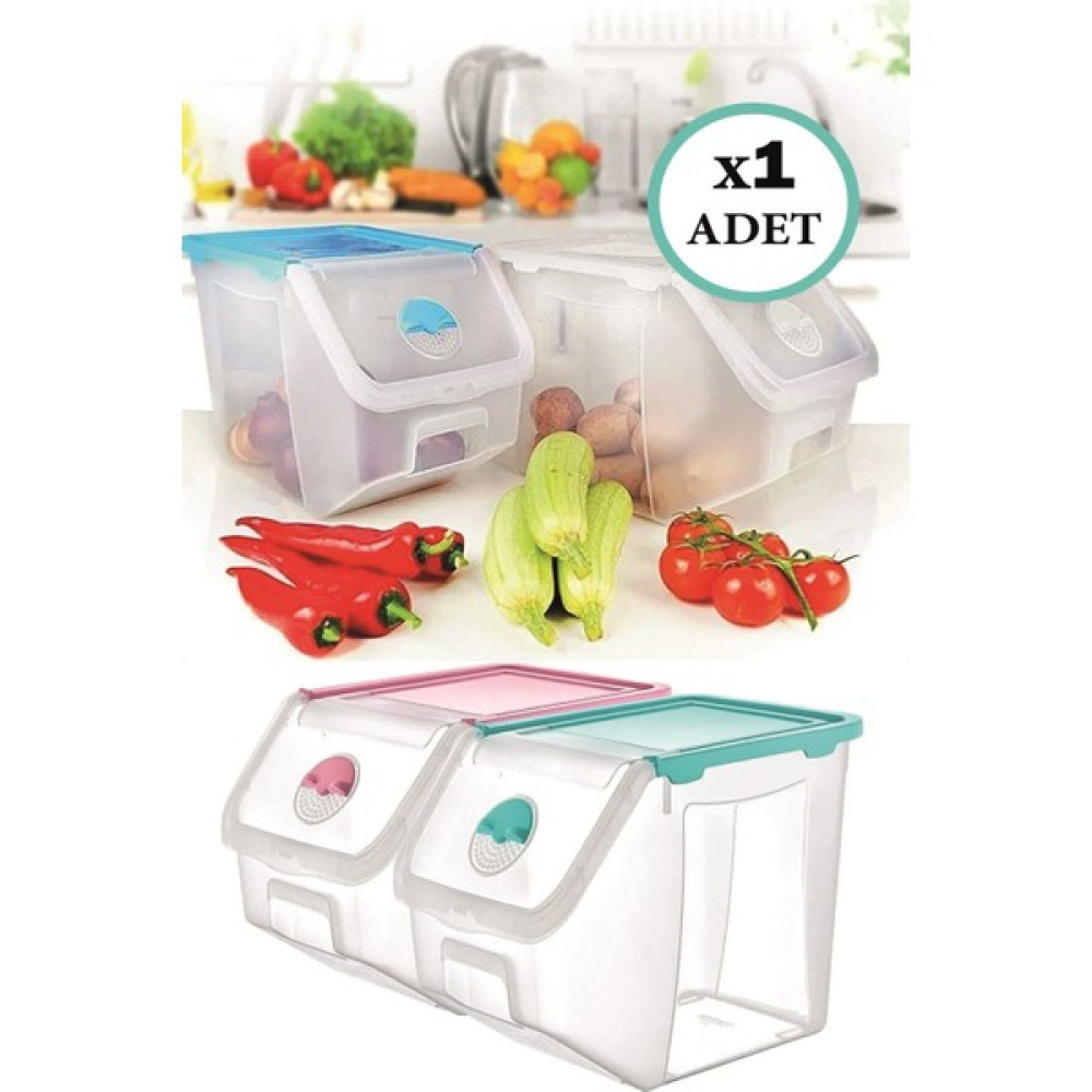 Lirazon 1 Adet Patates Soğan Kiler Saklama Kabı Düzenleyici Set 12 Lt (32,5x23,5x23,5 Cm) 12 Litre Kilerlik Saklama Kapları Fiyatı