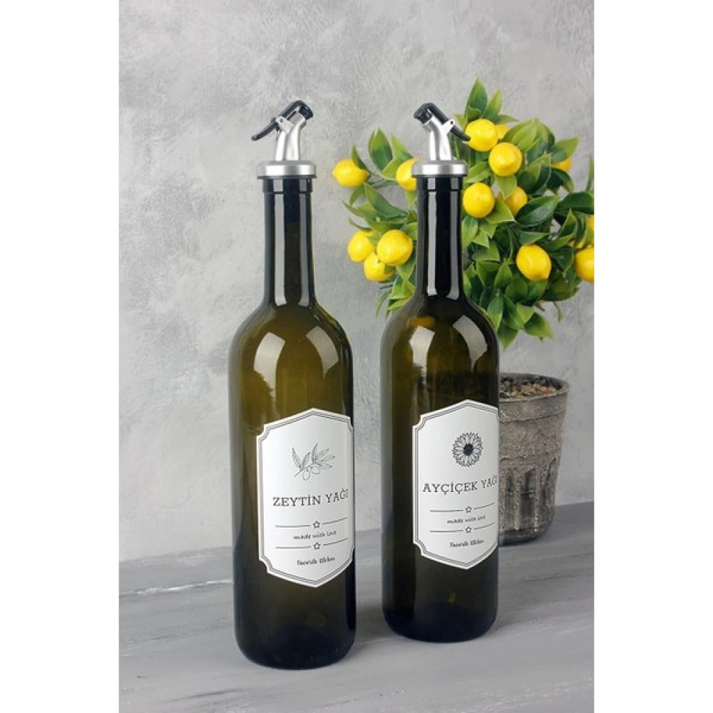 Lirazon Retro 2'li Yağdanlık Seti Amber Cam Yağlık 750 ml Zeytin & Ayçiçek Sıvı Yağı Şişesi Mutfak Gereçleri Fiyatı