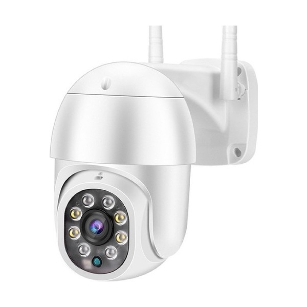 Lisa Butik 360° Kablosuz Wifi Smart Ip Kamera, 1080P Hd 2 Mp Gece Görüşlü Hareketli Dış Mekan Kamera - Beyaz Web Kameraları Fiyatı
