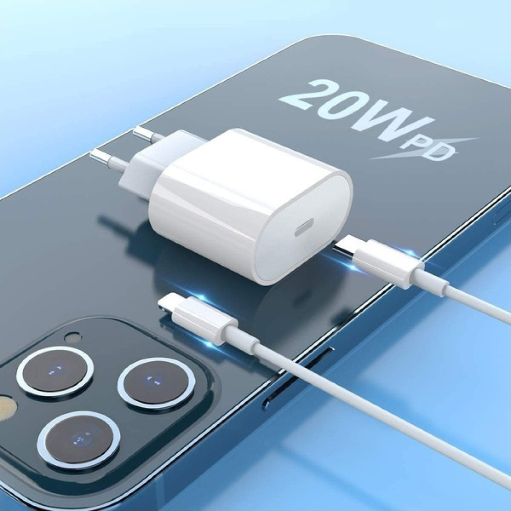 Lisa Butik Iphone 8/x/11/12 Pro Max & Üstü Modellere Uyumlu 20W Usb-C Power Adapter Type-C To Lightning Cable - Beyaz Oto Boyaları Fiyatı